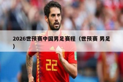 2026世预赛中国男足赛程（世预赛 男足）