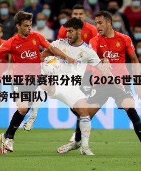 2026世亚预赛积分榜（2026世亚预赛积分榜中国队）
